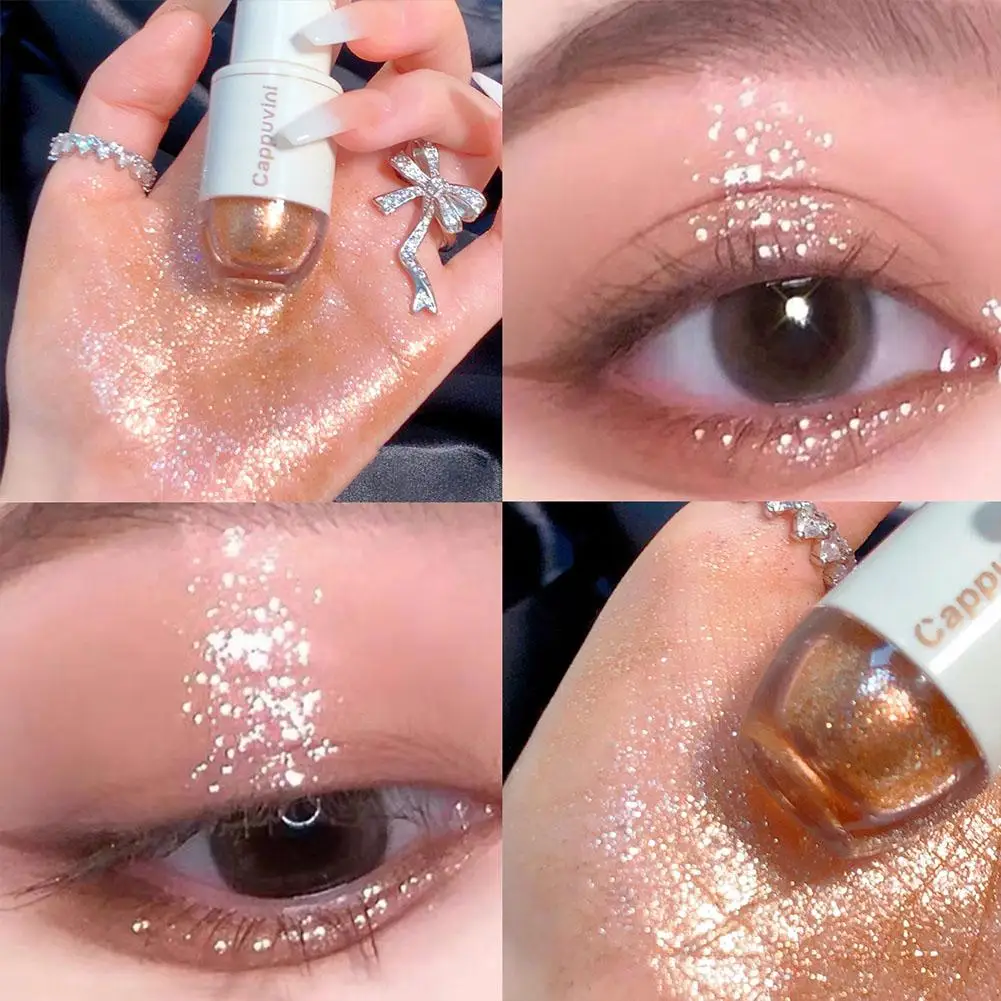 Sombra de ojos con purpurina, 4g, maquillaje brillante, U8Q3