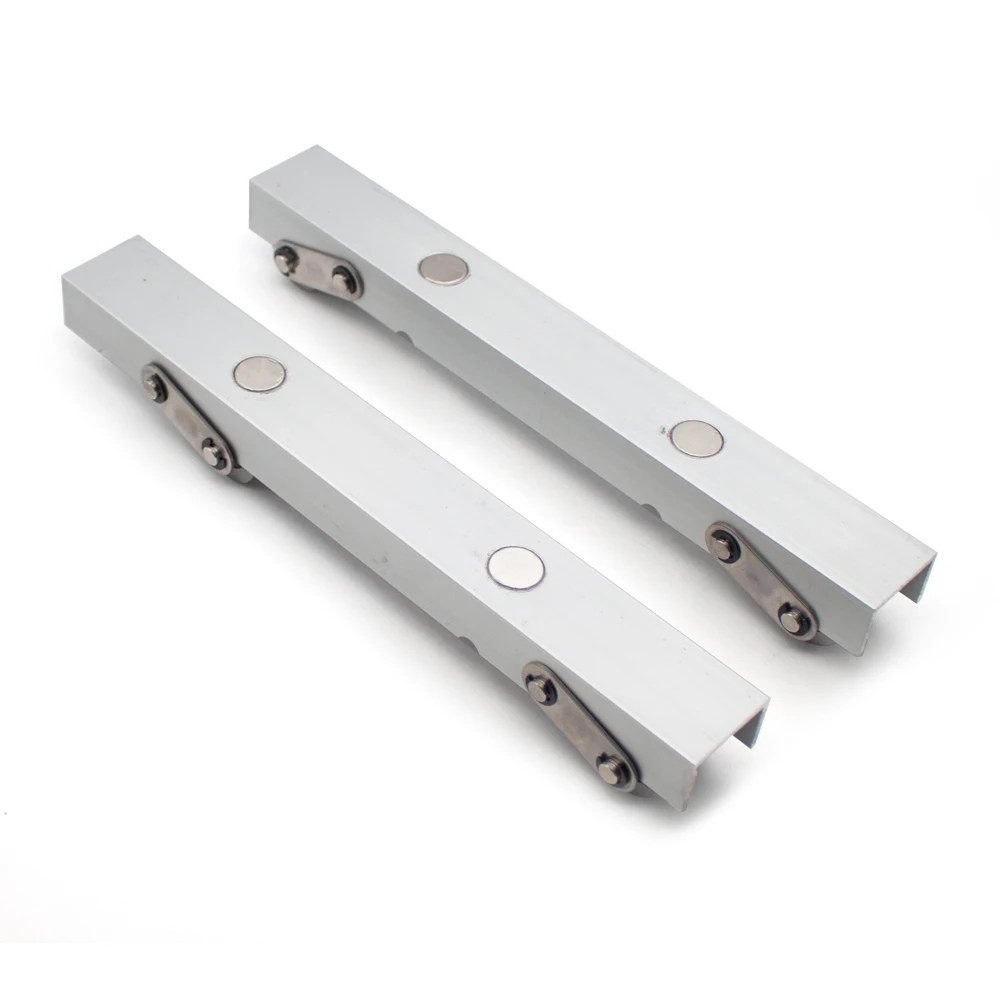 2PCS/Set Portable Horizontal Fiber Optic Cable Spool Holder Stand - Aluminum Alloy Reel Winder w/ Magnetic Storage 150KG Load