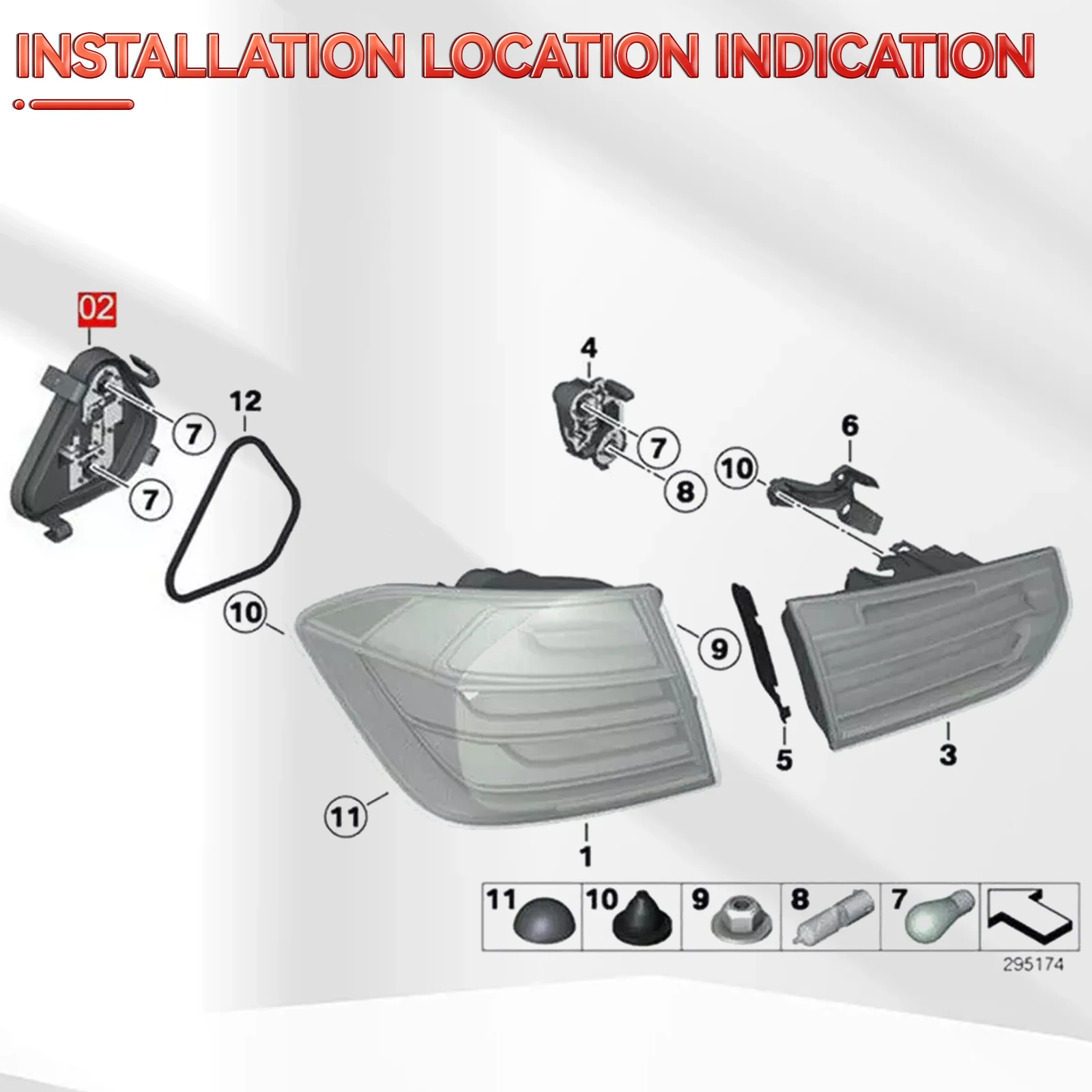 لسيارات BMW 3 Series 316 320 328 F30 F35 F80 الخلفية اليسرى ضوء المصباح الكهربي قاعدة حامل المقبس لوحة دوائر كهربائية موصل التوصيل 63217313043