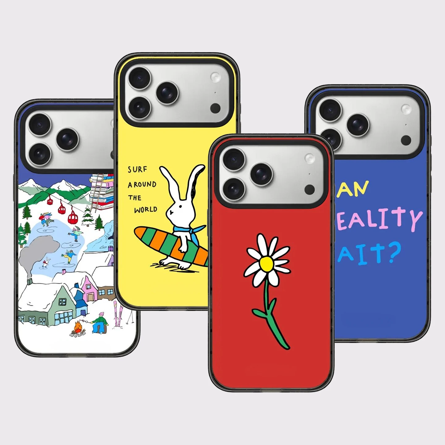 

Surf Around The World Acrylic Black Border Magnetic Impact Cover for IPhone 13 14 15 16 17 Pro Max Case for IPhone 17 Air