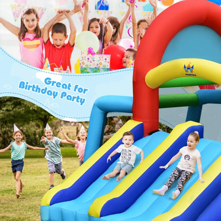 Inflatable Jumping Castle Bounce House ideswithout Blower with Dual Sl