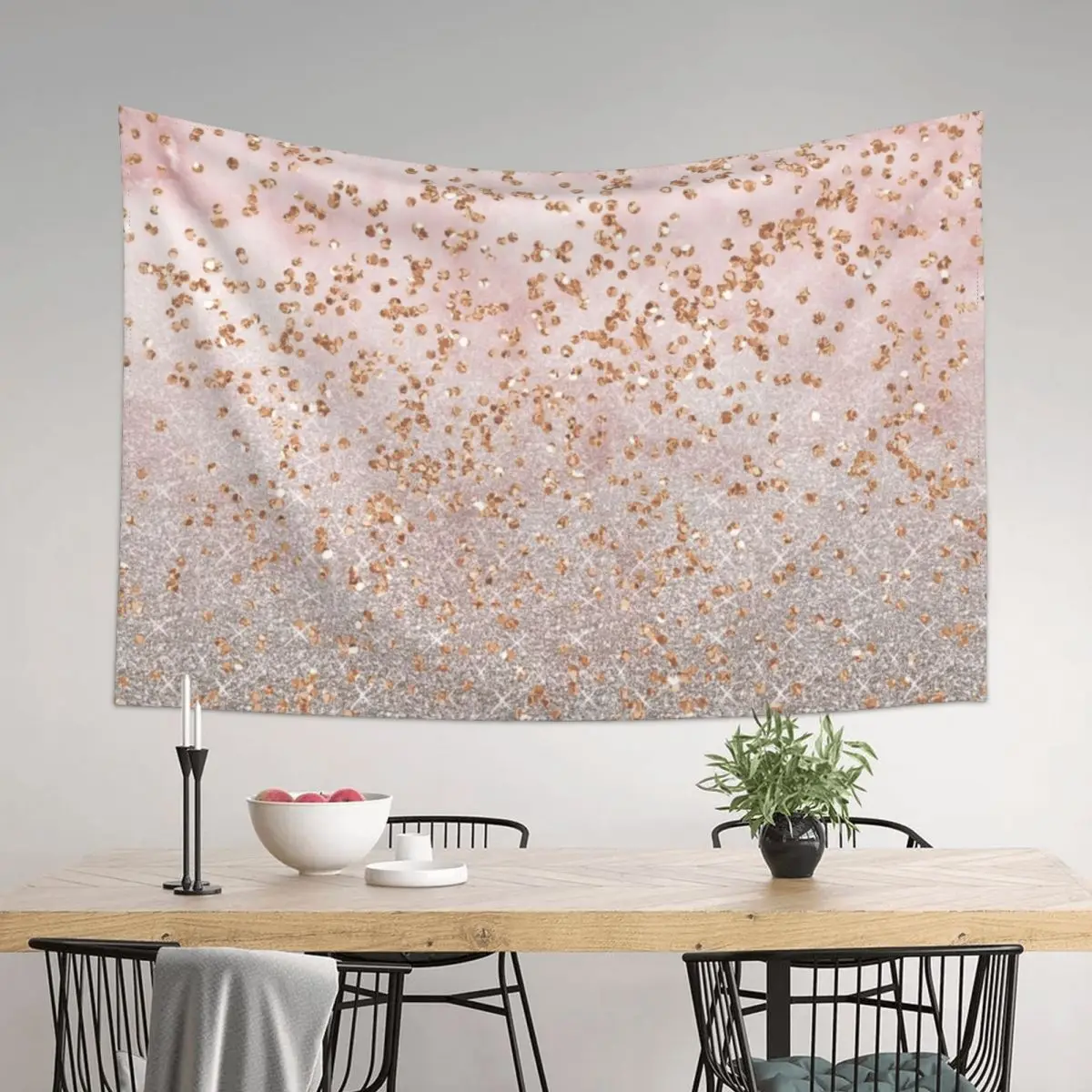 

Mixed rose gold glitter gradients Tapestry Wall Decoration Items Decoration Home Tapestry