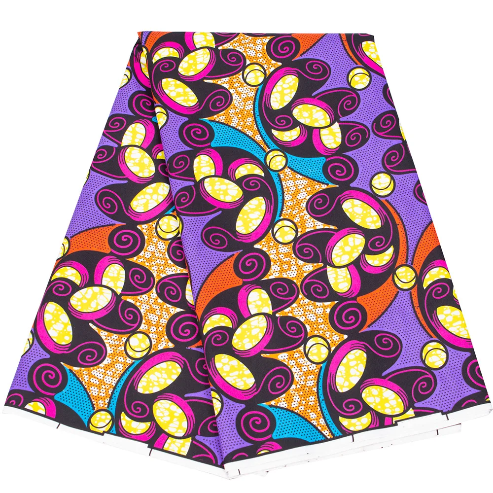 African Ethnic Wax Print Fabric – Double-Sided Printed Cloth for Traditional Garments, Cross-Border Wholesale Textile