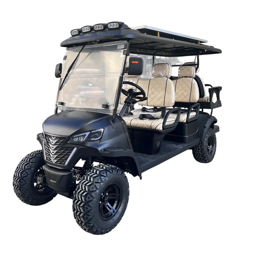 High-Quality Wholesale 4WD Electric Golf Cart for Club Use 6 Seaters Off-road Hunting Golf Cart