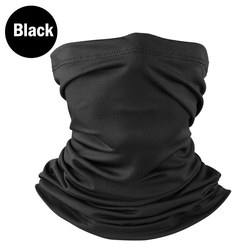 Imagem -03 - Ice Silk Face Cover Tubo de Pescoço Outdoor Sports Bandana Cachecol de Caminhadas Respirável Gaiter Pescoço Proteção uv