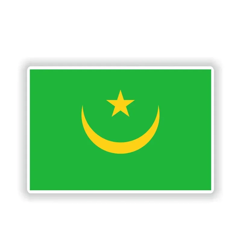 

Accessories MAURITANIA Flag Car Bike Window PVC Decal Car Sticker