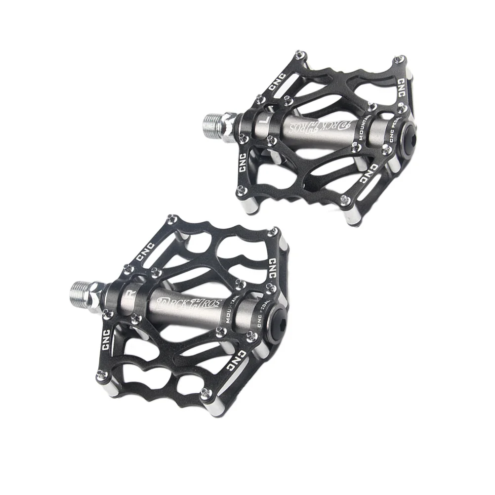 

1Pair Aluminum Alloy Cycling Bike Pedals Lightweight Cnc Machined Waterproof Sealed Bearing Anti-Skid Rivet Mountain Riding