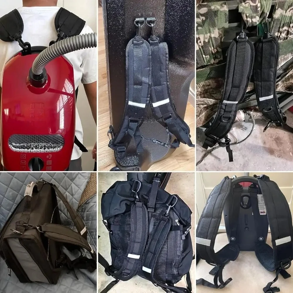 Bag Accessories Black Backpack Straps Oxford Cloth Shock Absorption Replacement Strap Bags Shoulder Strap Climbing Hiking
