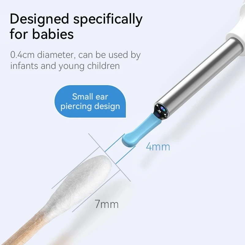 Visual Ear Wax Cleaner, câmera endoscópio, ferramentas de remoção de cera, 1080p HD Pixels, 3,9mm