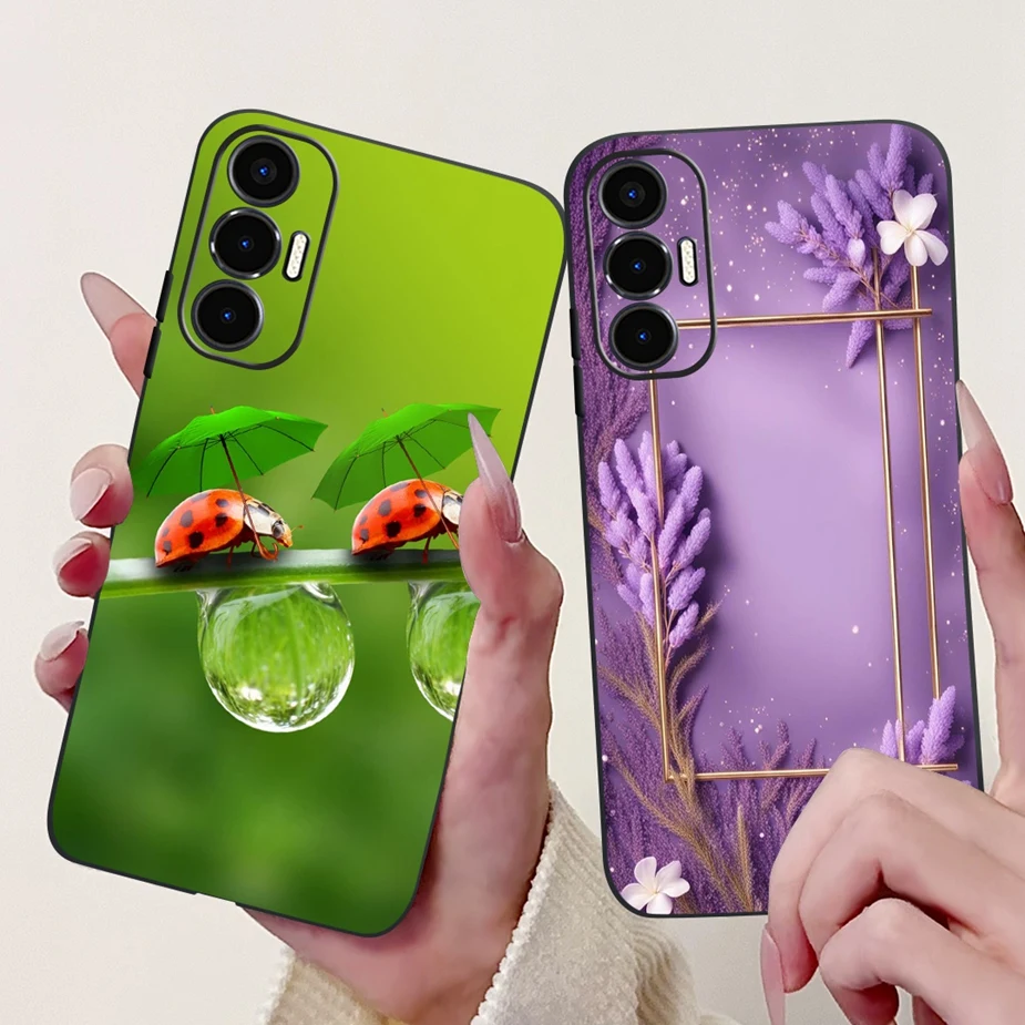 ل Tecno Pova 3 حافظة LF7n موضة جديدة رسمت غطاء لينة سيليكون حالات الهاتف ل Tecno Pova Neo 3 LH6n Pova3 الغطاء الخلفي الوفير #4