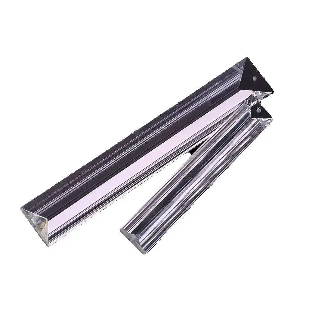 

Прозрачные треугольные хрустальные стержни, полоса, призма, люстра «Ловец солнца», детали лампы, замена, домашний свадебный декор, световые аксессуары, 2 отверстия