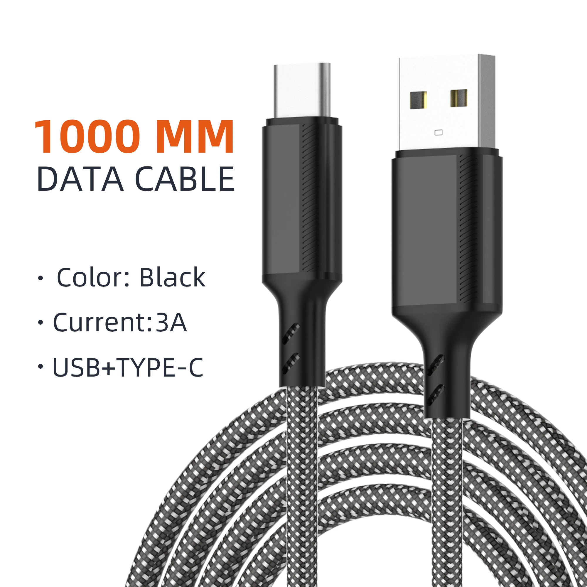 3A Fast Charge USB Type C Quick Charge Cable For Xiaomi Redmi Note 13 14 Pro Huawei Phone Fast Charging Cable Data Cables