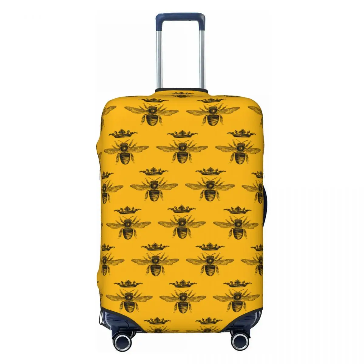 

Vintage French Queen Bee Travel Luggage Cover Elastic Suitcase Cover Protector Fit 18-32 Inch