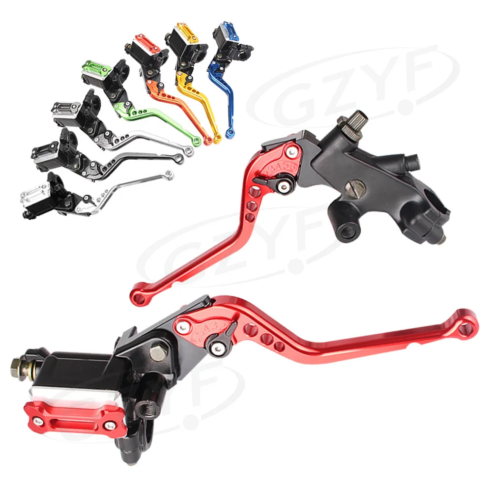 

7/8" 22cm Universal Motorcycle Clutch Brake Levers Master Cylinder Reservoir for Yamaha for Kawasaki for Suzuki etc