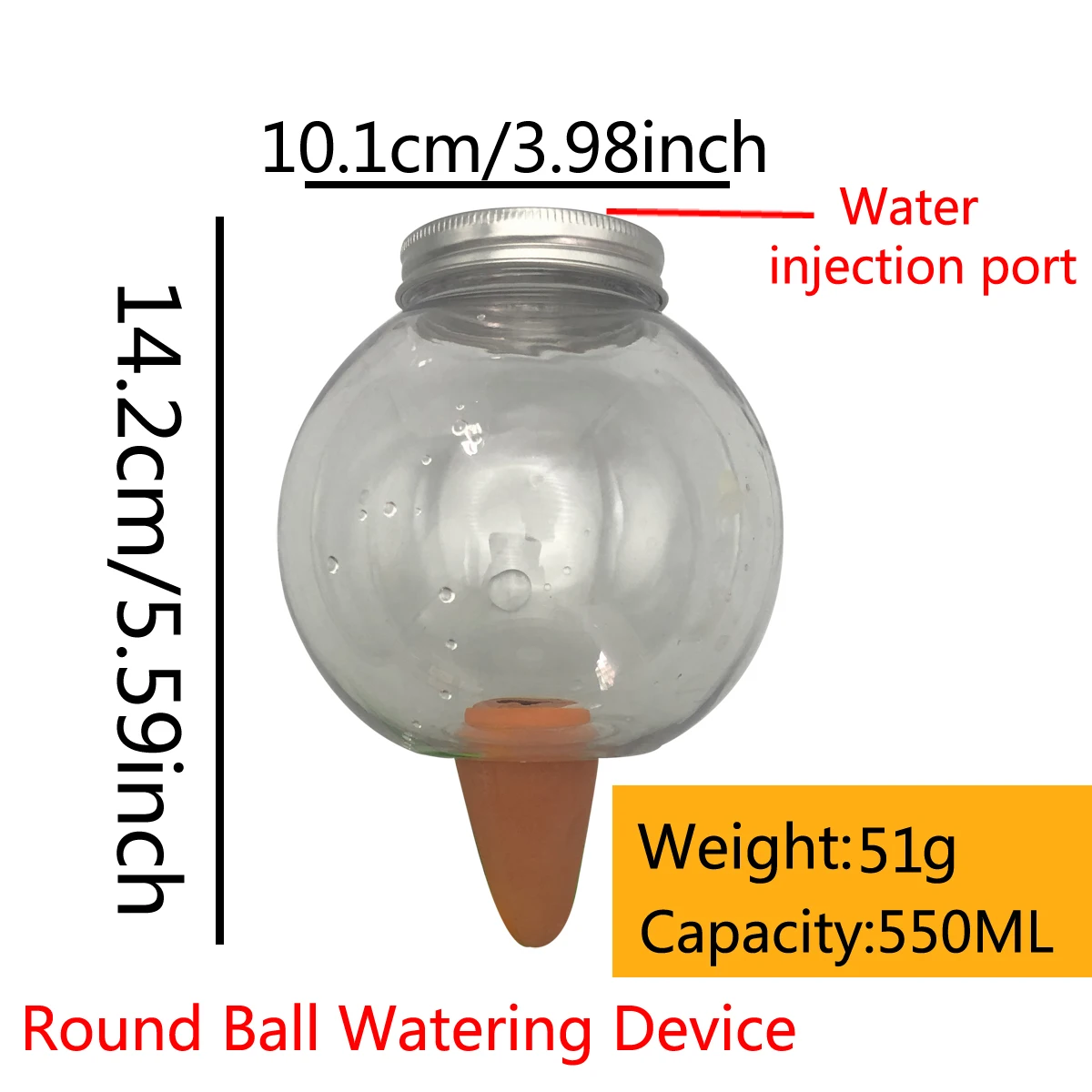 4 قطعة منقطات الري نظام الري في الحديقة مصابيح نباتية ذاتية السقي أوتوماتيكية للنباتات الداخلية والخارجية البلاستيكية #6