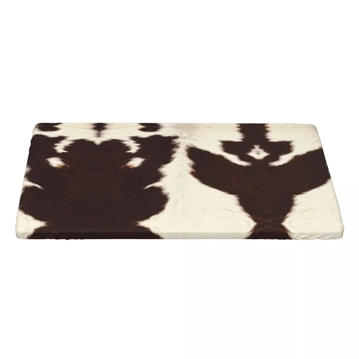 Rectangular Waterproof Oil-Proof Rusty Cowhide Texture Tablecloth Table Covers 4FT Fit Faux Fur Animal Skin Table Cloth