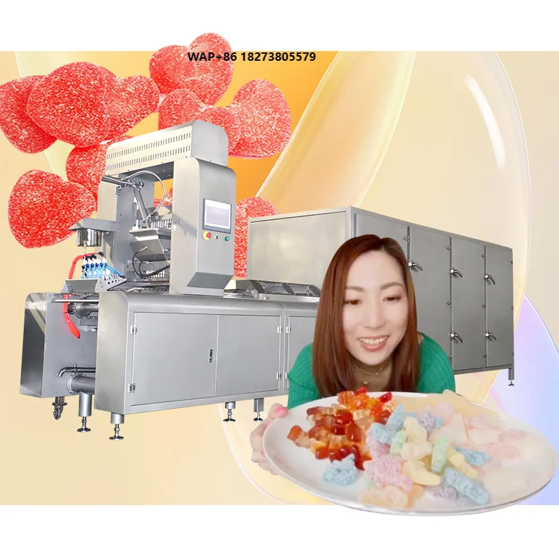 Full Automatic Jelly Machines Making Machine  Making Machine Jelly Candy Depositing Line Bear Machine