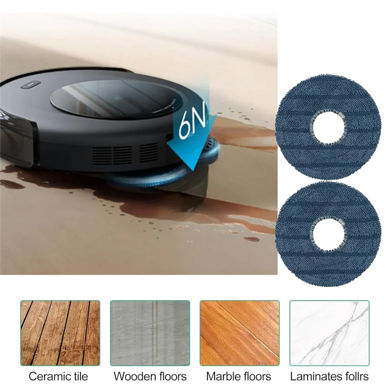 EMECE-8PCS Mop Pad … - image