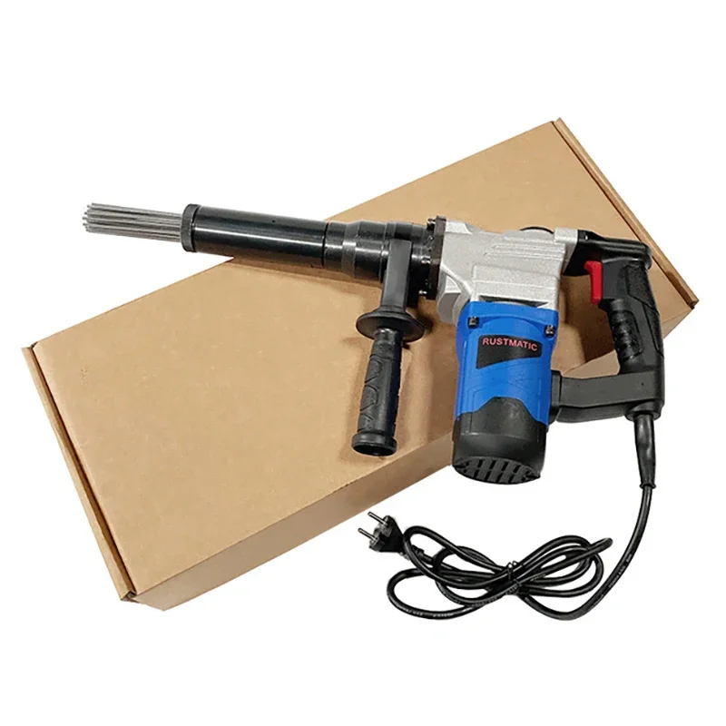 

110V/220V Needle Derusting Gun 1100W Electric Jet Chisels Hand-Held Electric Needle Scaler Rust Removal Cleaning Machine