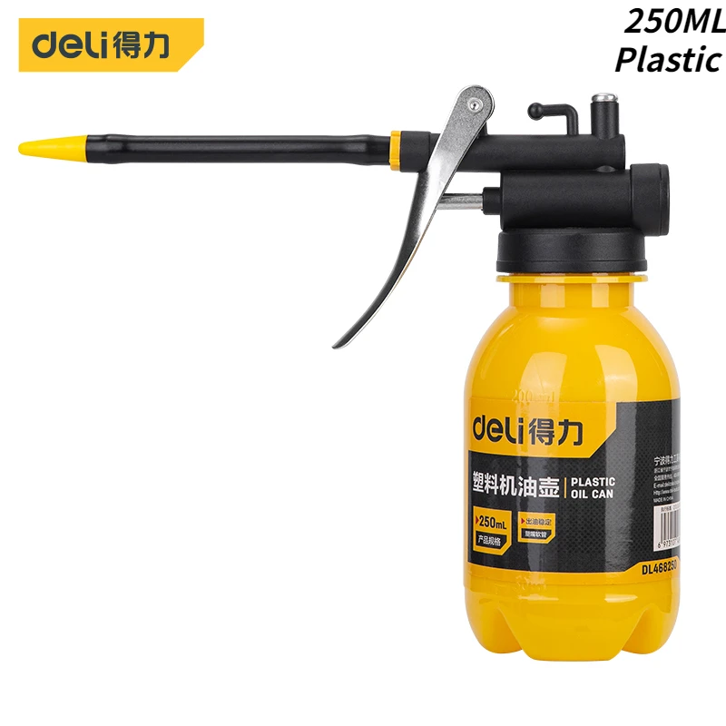 Deli Öl Kann Öler Schmierung Metall Hochdruck Pumpe Fett Pistolen Auto Öl Topf Flasche Auto Reparatur Hand Werkzeug 250 ml 300 ml 500 ml