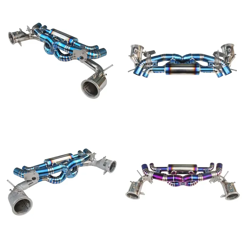 KYOSTAR Racing TITANIUM VALVED EXHAUST CATBACK with DOWNPIPES for Porsche 911 992 2019+ 3.0L