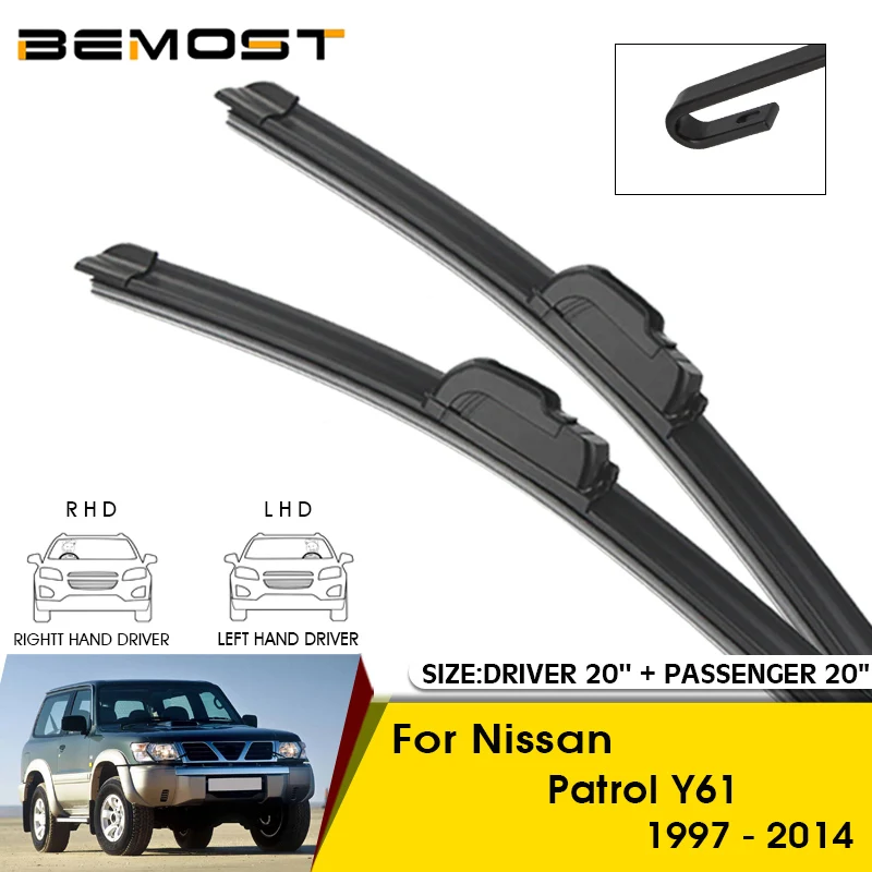 Car Wiper Blades For Nissan Patrol Y61 1997-2014 Windshield Windscreen Front Window Blades 20