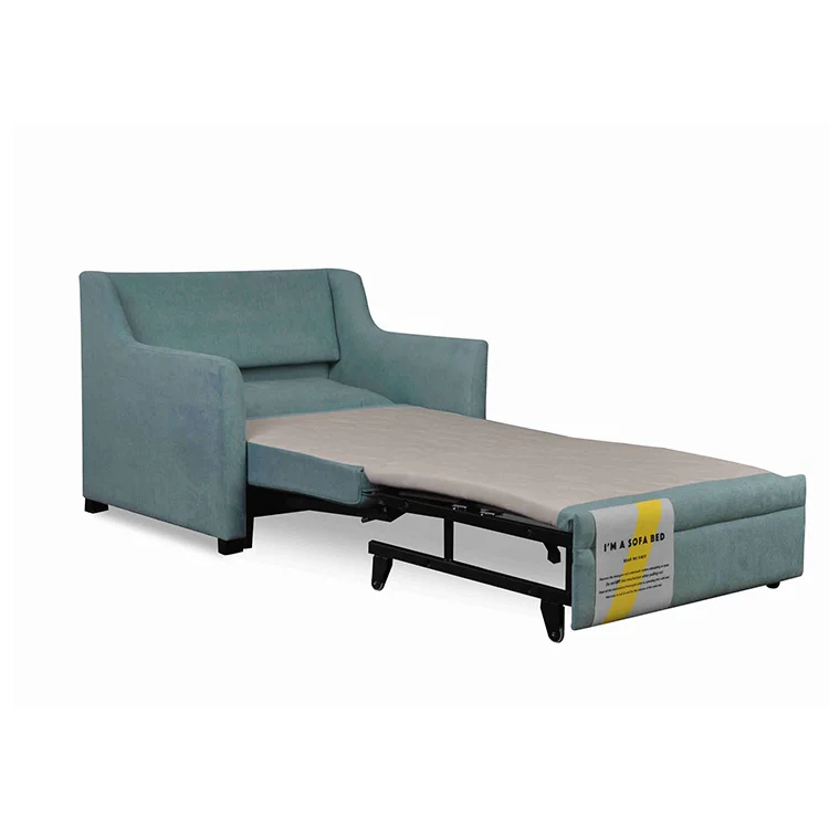 Compact Foldable Single Sofa Bed For Small Apartments Studio Dormitory Use Sleeper Couch With Memory Foam Mattress