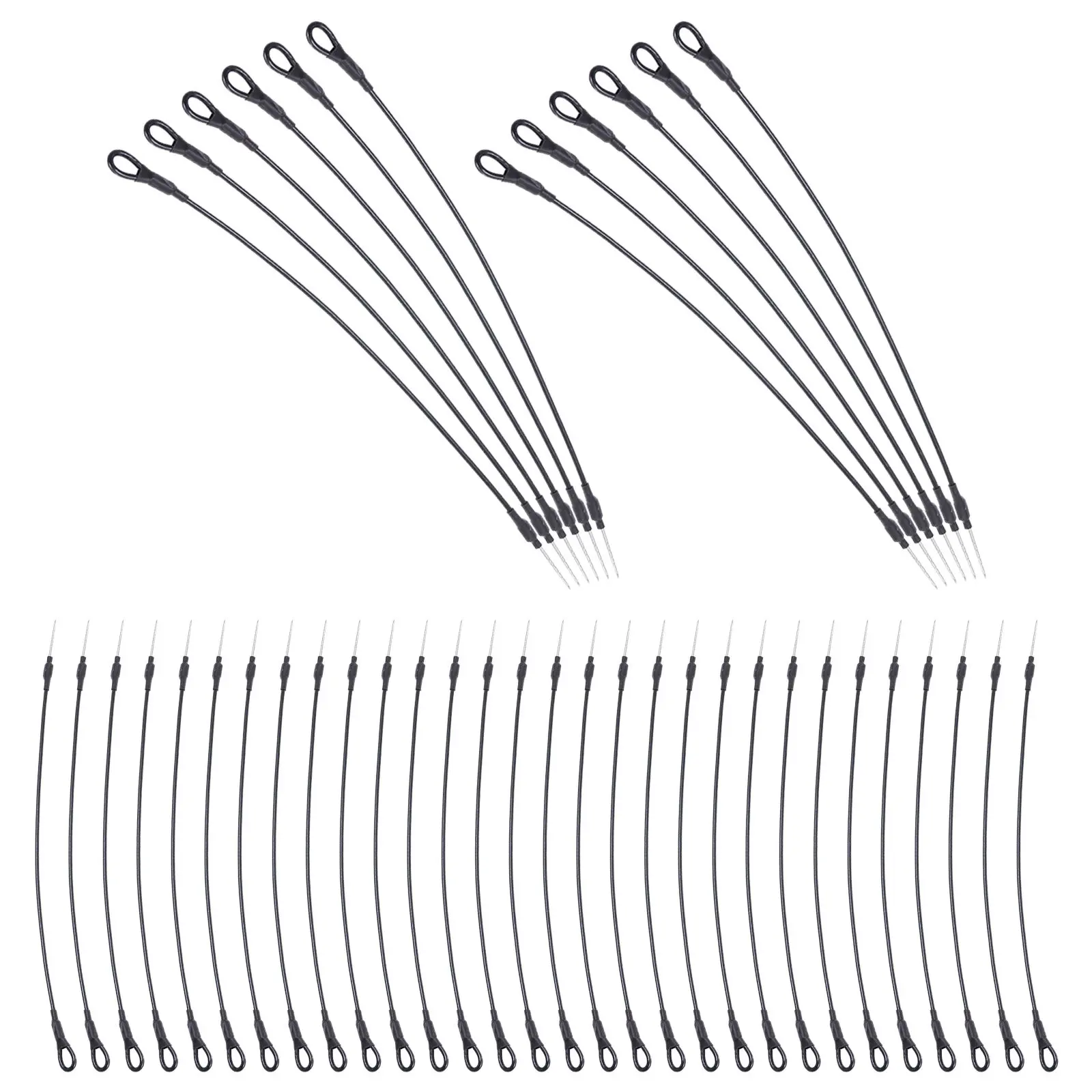 

50Pcs Steel Wire Loop Security Lanyard Anti-Theft Pin for Retail Clothing Store Supermarket Tag Fastening Lanyard,