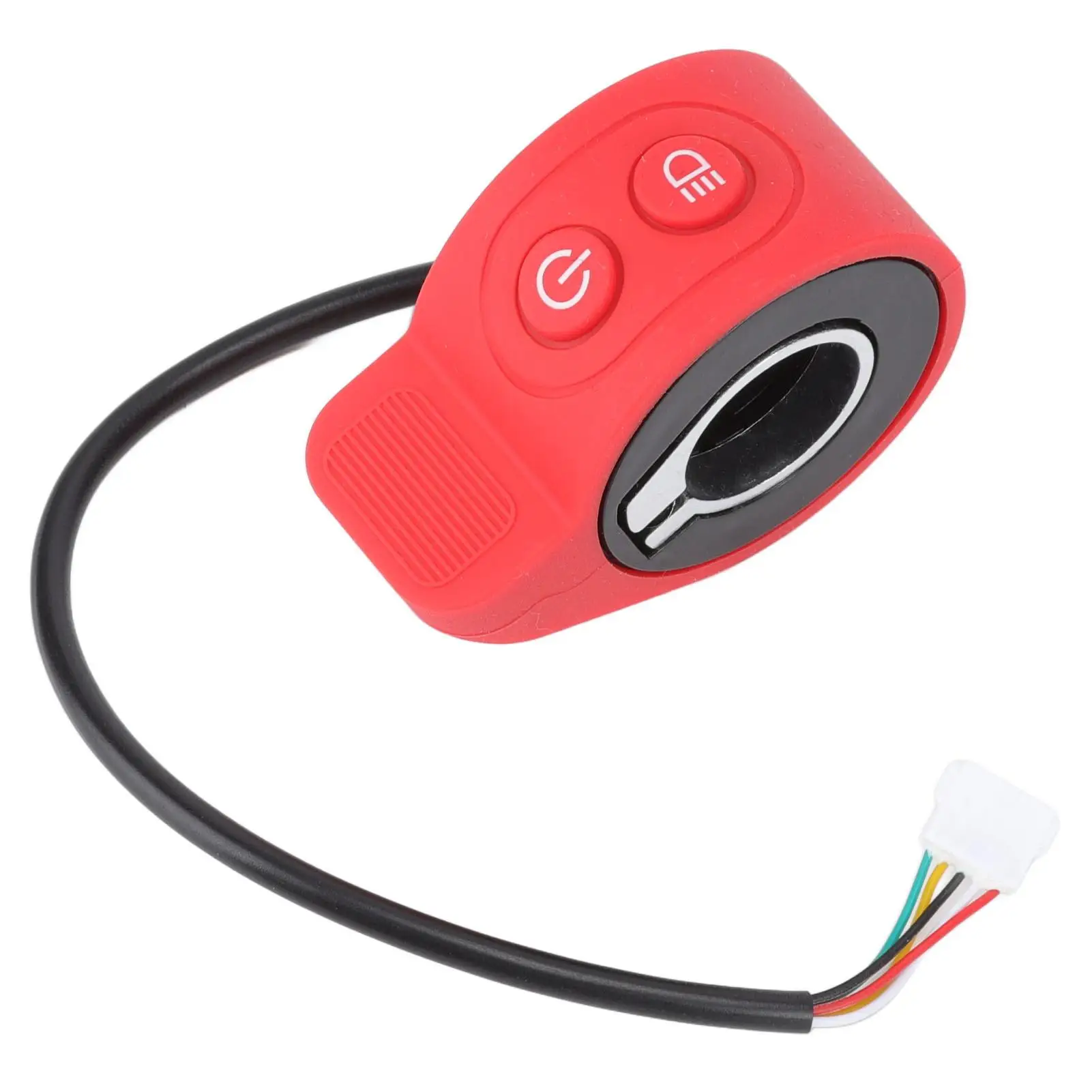 

for xiaomi Electric Scooter Thumb Throttle Knob - Sensitive Accelerator with Dipped Beam Indicator Dial 51005 Terminal