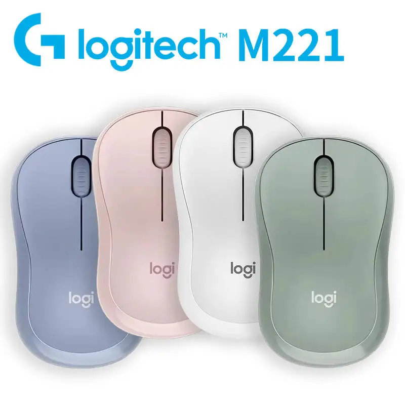 Mouse seri Logitech M221, mouse kantor yang efisien, berbagai model mouse gaming e-sports G304/G203/MX Anywhere 3S/M750/M650