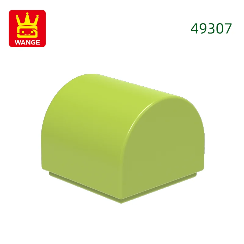 416 stks/partij 49307 1x1x2/3 Dubbele Gebogen Top Bouwstenen MOC Helling Accessoires Compatibel met baksteen Kinderen Speelgoed Geschenkdoos