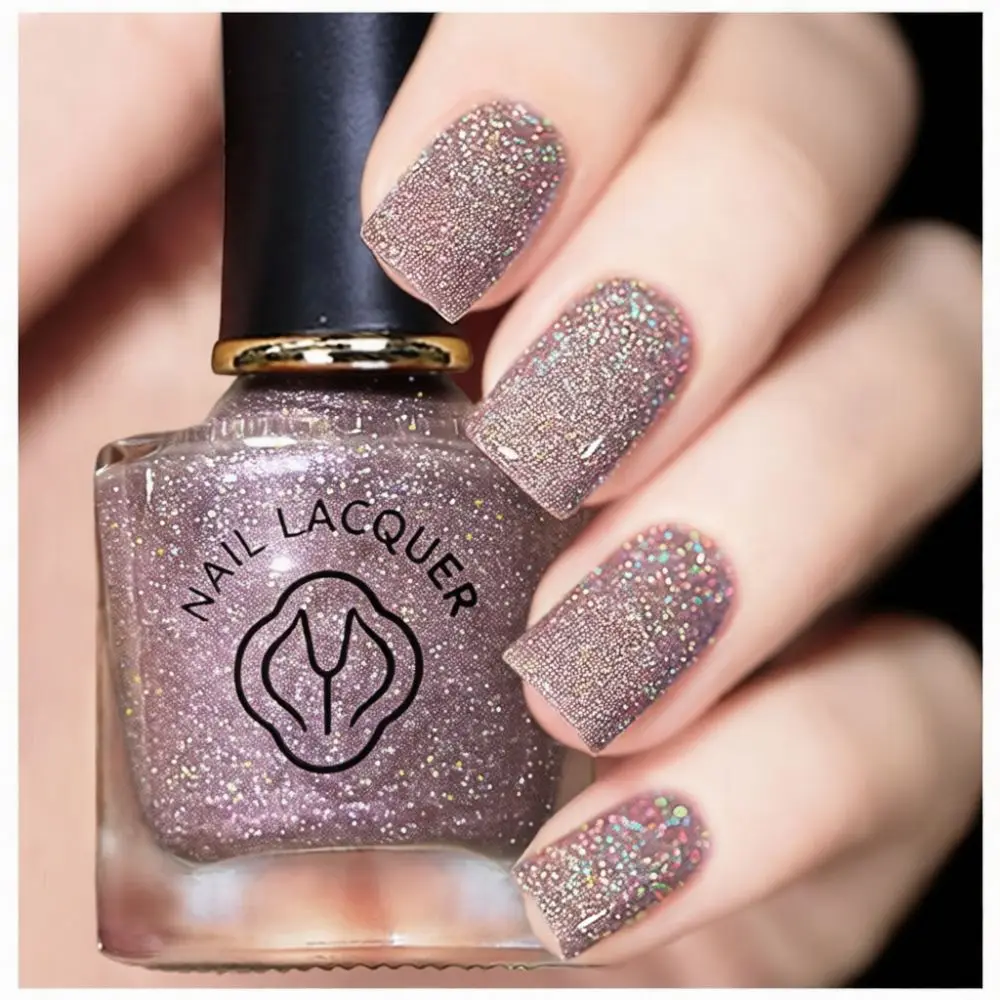 Professional Holographic Nail Polish Laser Glitter Varnish Christmas Shiny Manicure Art Quick Dry Lacquer Beauty Nail Decor