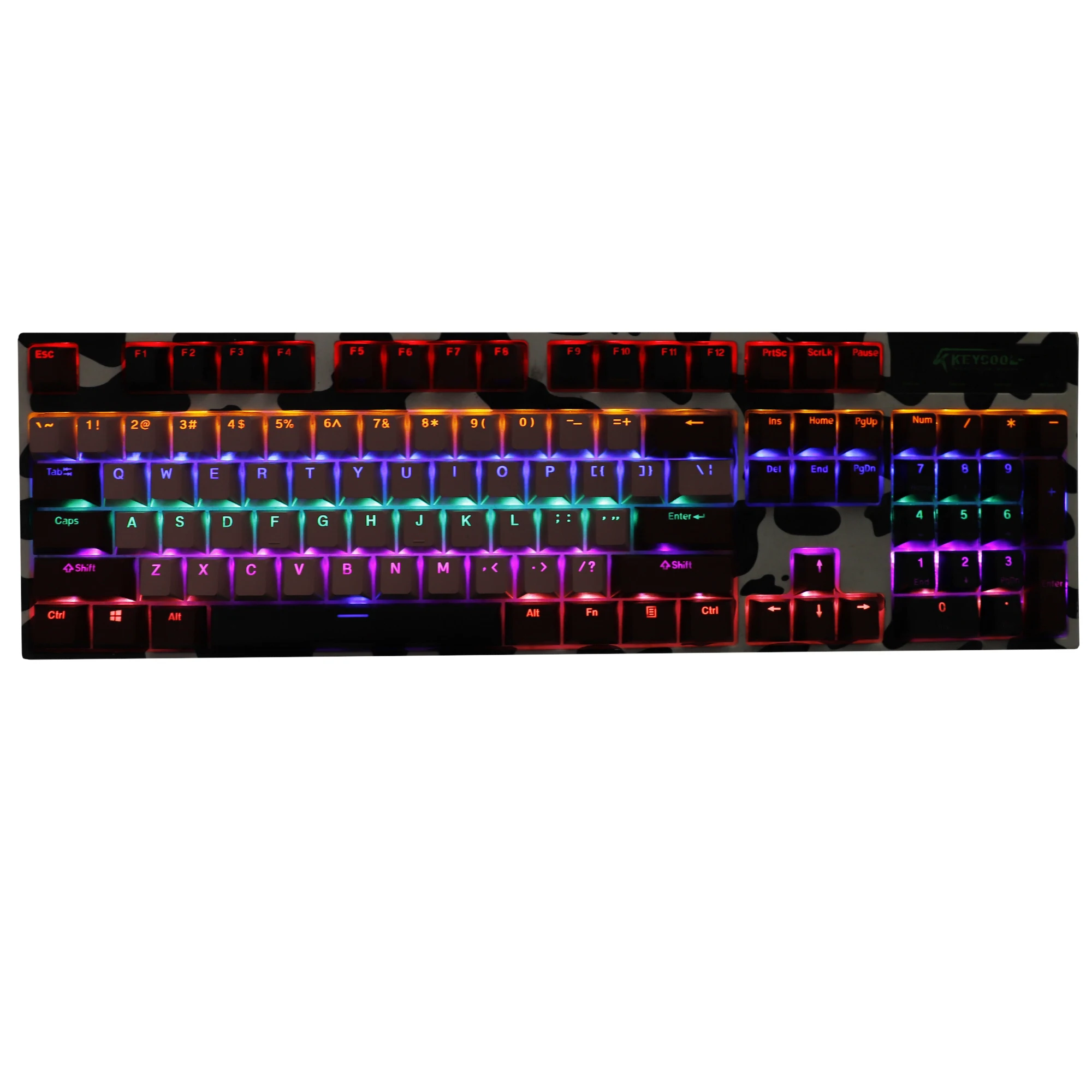 Cherry Profile 108 Keys Double Shot PBT Shine Through Backlit For Standard ANSI 104 87 61 MX Mechanical Keyboard