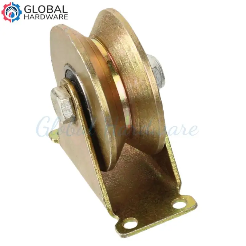 High-Strength Movable Door Heavy Duty Guide Wheel: 80MM Triangle Pulley with U-Shaped Bearing Groove