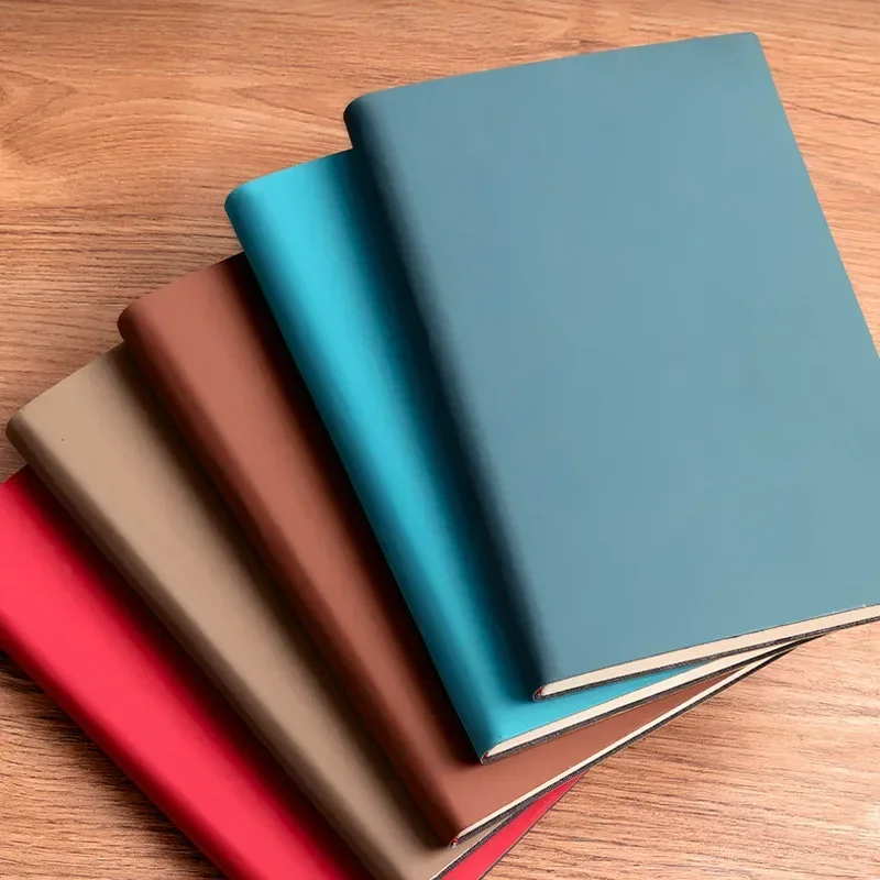 A5 Soft Leather Notebook with 120 Inner Pages, Waterproof Cover and Comfortable Touch