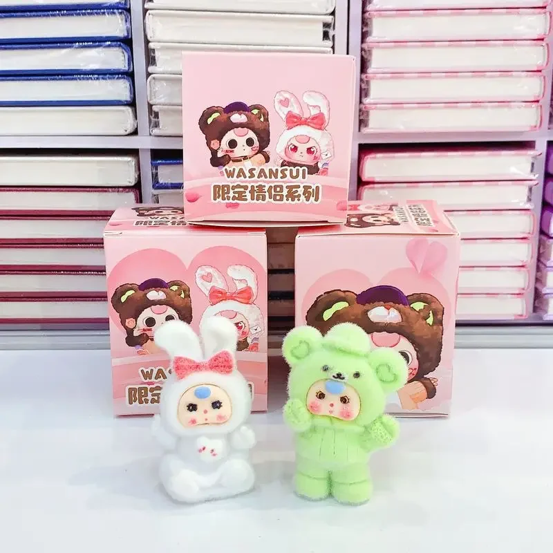 12 قطعة. ثلاثة شخصيات أطفال صغيرة، شخصيات متدفقة، دمى لطيفة، سلسلة عيد الحب، نموذج صندوق أعمى، زخرفة، لعبة أطفال #4