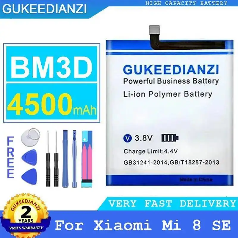 

High Compatibility Mobile Phone Battery Lightweight For Xiaomi MI 8 SE BM3D 4500mAh