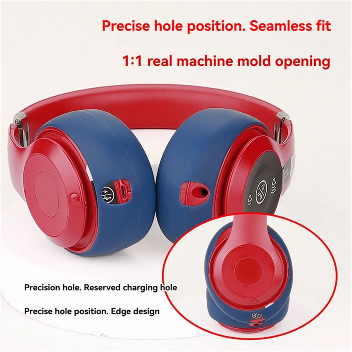 

Headphone Case Ear Cap Cover for Studio3/Studio 2.0 Headphone Silicone Protector Ear Pads Wireless Headset Repair Parts A