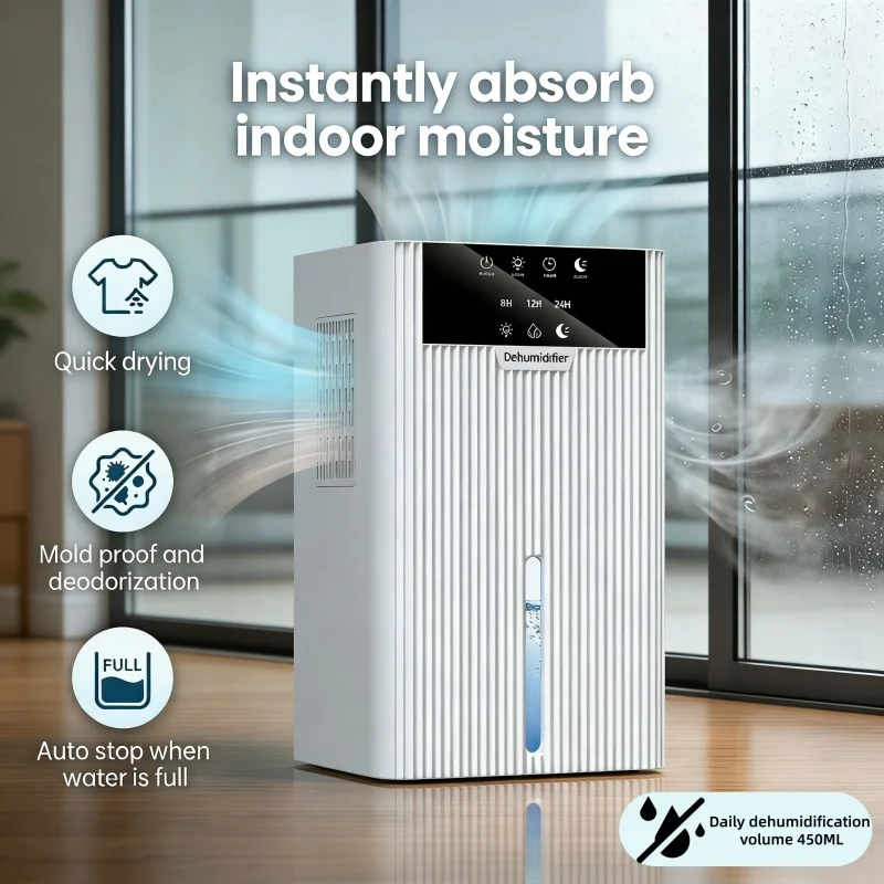 

Household Dehumidifier Air Purifier Moisture Absorber Drying And Moisture-Proof Device Basement Wardrobe Dehumidification