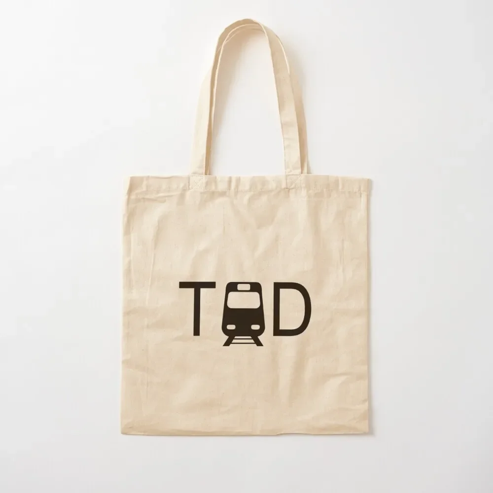 Transit Oriented Development TOD Tote Bag Canvas shoulder bag Gift bags cute tote bag Women's