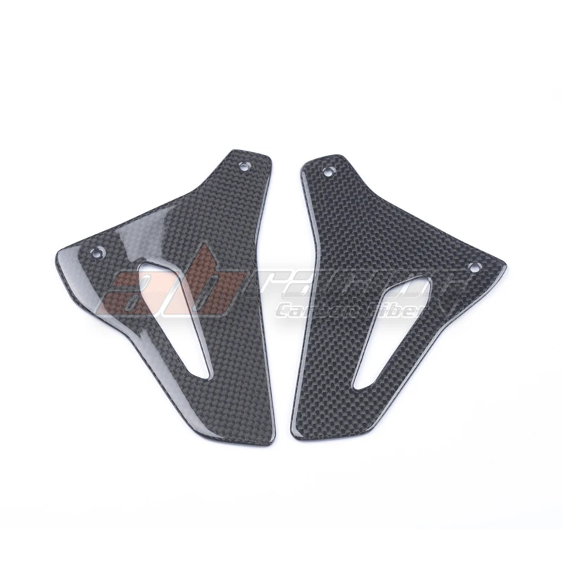 

Rear Passenger Rearset Foot Mount Heel Guard Plate Cowl For Ducati Monster 1200S 2017-2019 Full Carbon Fiber 100%