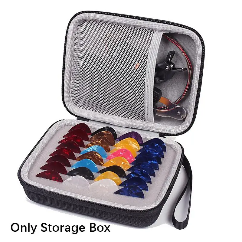 

1 шт. портативный EVA черный желтый чехол-держатель для медиатора с гнездом для медиатора сумка для хранения медиатора