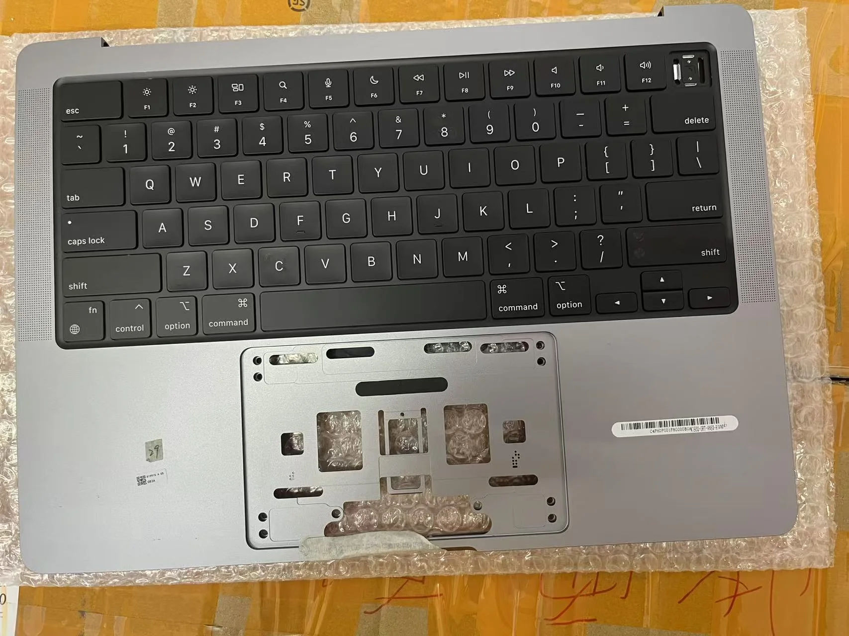 95% New For MacBook Pro 14' 2021 A2442 A2779 Grey Topcase with US Keyboard Backlight and Speaker and Fan Palmrest EMC3650