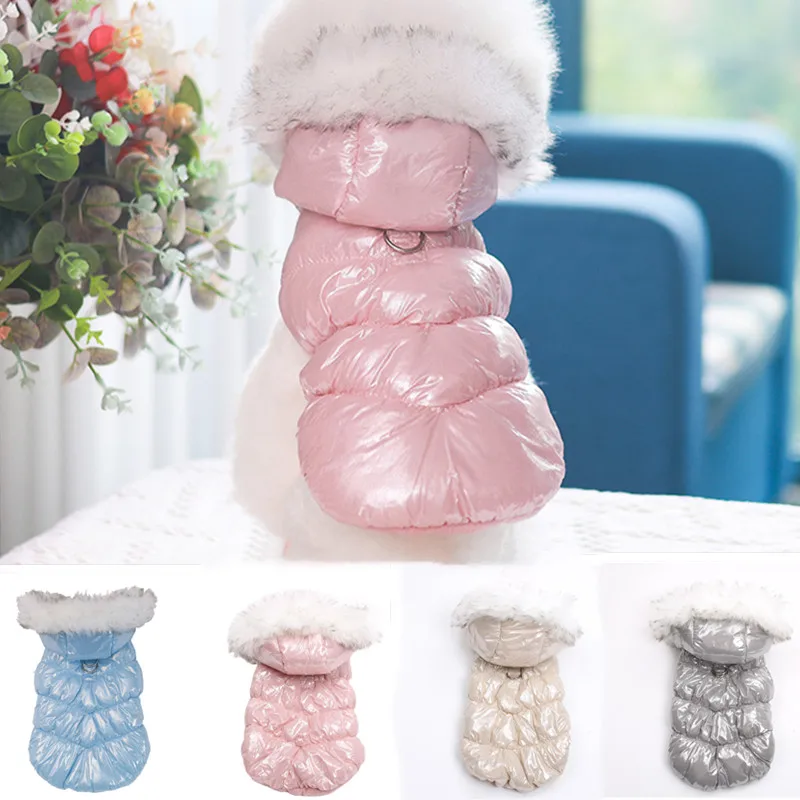 

Winter Pet Dog Clothes Warm Down Coat for Small Dogs Thicken Waterproof Hooded Puppy Pet Jacket Windproof Clothing Overalls