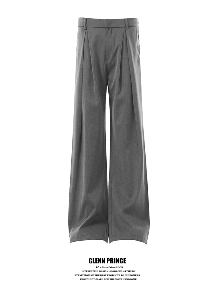 

GPstudio New Trendy Men's Straight Leg Casual Pants Commuter Versatile Cleanfit High-End Feeling Spring Summer Fashion