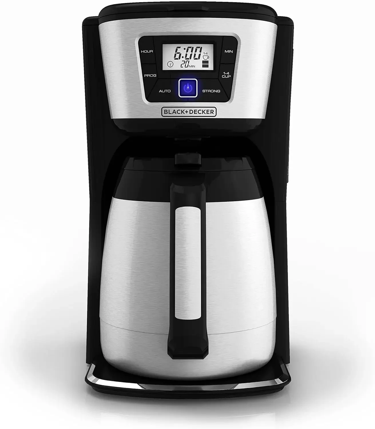 BLACK+DECKER 12-Cup Thermal Coffee Maker, CM2035B, Digital Controls, EvenStream Showerhead, Thermal Carafe, Easy Cleaning