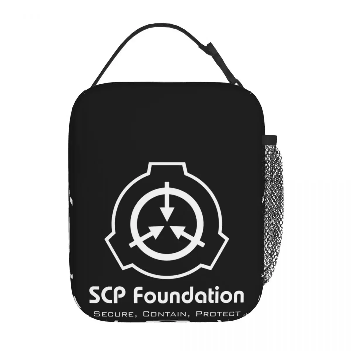 SCP Foundation Insulated Lunch Bag for Women Children Portable Food Boxes Thermal Lunch Box Tote