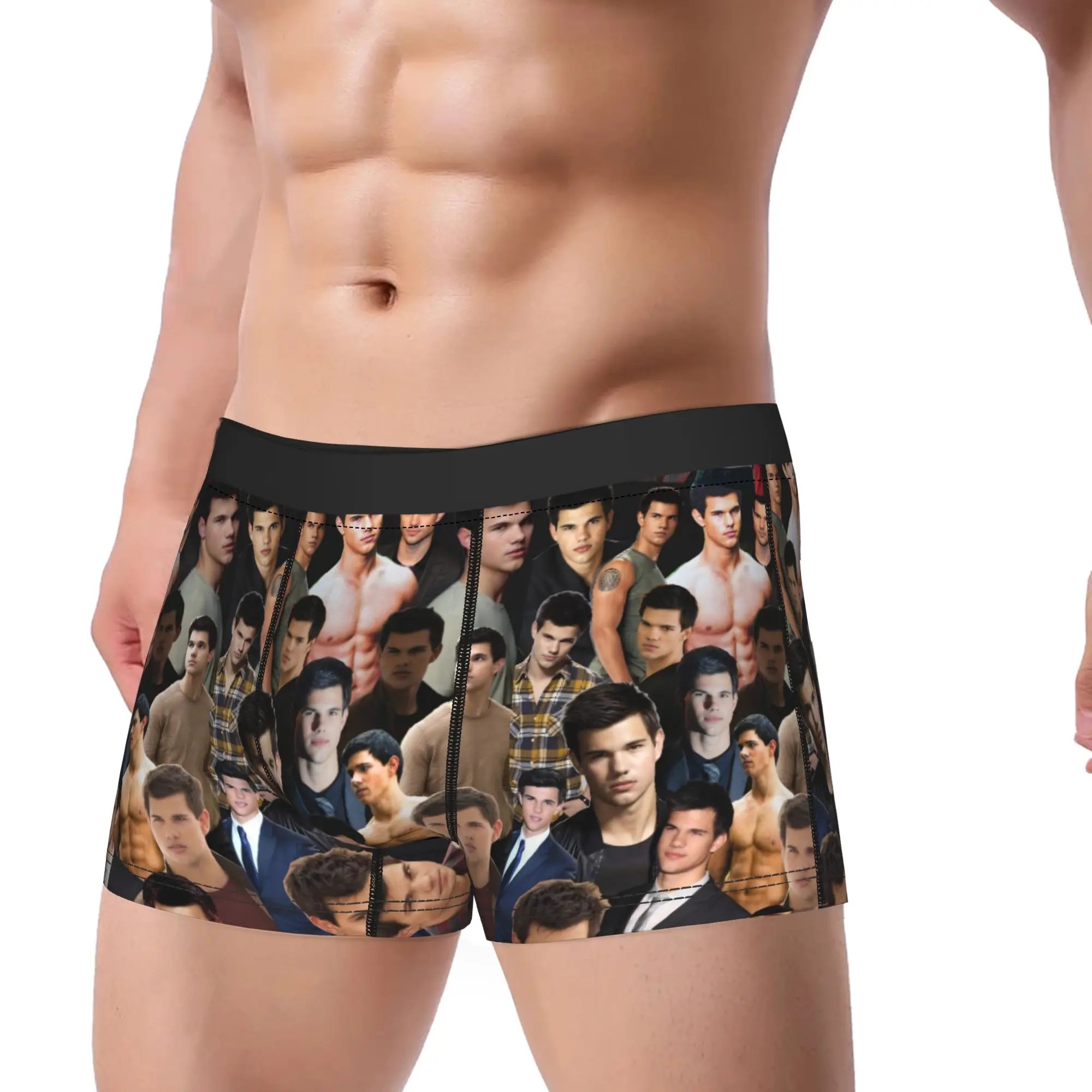 The Twilight Saga Movie Men Underwear Jacob Vampire Boxer Briefs Shorts Panties Funny Breathable Underpants for Male S-XXL