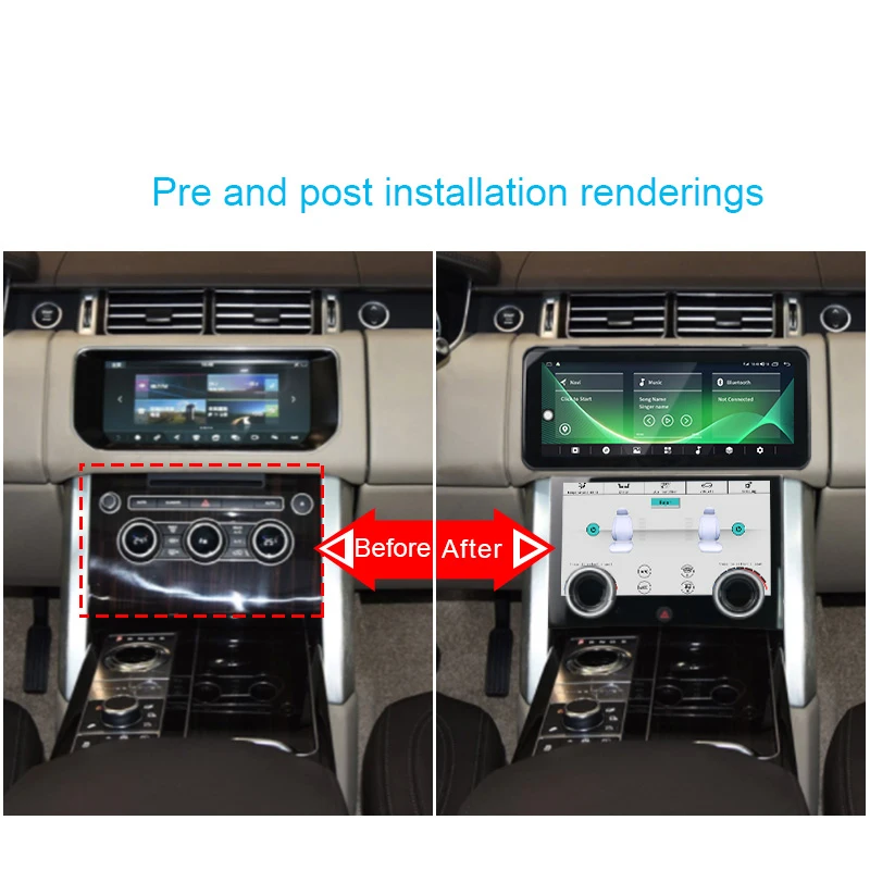 10.25 Car Air Control For Land Range Rover 2013-2016 Android Screen Unit LCD AC Screen Temperature Adjustment Touching Dashboard