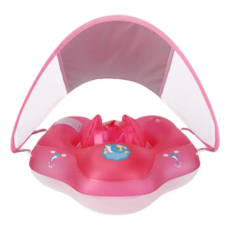 

Sun Shade Canopy Float Swimming Float With Sun Protection Inflatable Infant Ring Kids Pool Accessories Circle Bathing Summer Toy